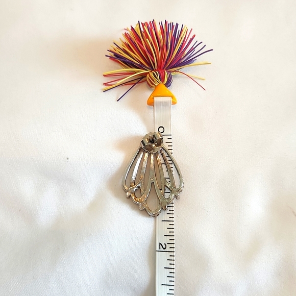 Silvertone Teardrop Loop Earrings - Picture 6 of 8